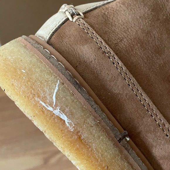 New with box sperry gold crepe chukka boot tan/stone size 10 j crew collab - Picture 6 of 9